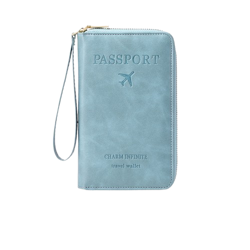 Men’s Portable RFID Passport Holder Travel Wallet