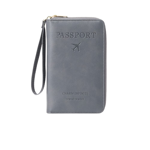 Men’s Portable RFID Passport Holder Travel Wallet