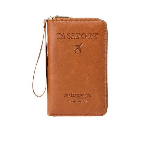 Men’s Portable RFID Passport Holder Travel Wallet