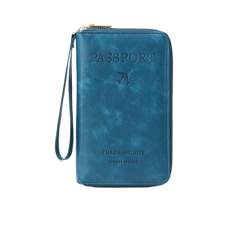 Men’s Portable RFID Passport Holder Travel Wallet