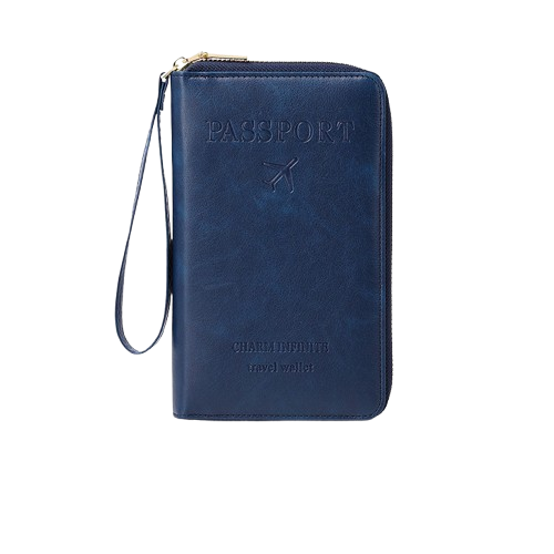 Men’s Portable RFID Passport Holder Travel Wallet